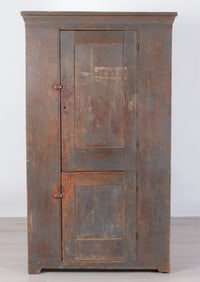 American Primitive Painted Cupboard