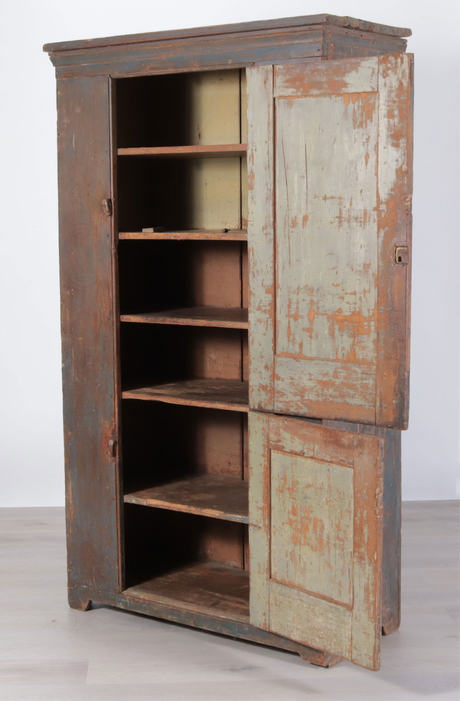 American Primitive Painted Cupboard - 3