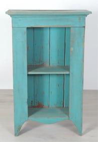 Country Blue Painted Pine Bookcase