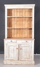 English Pine Step Back Cupboard