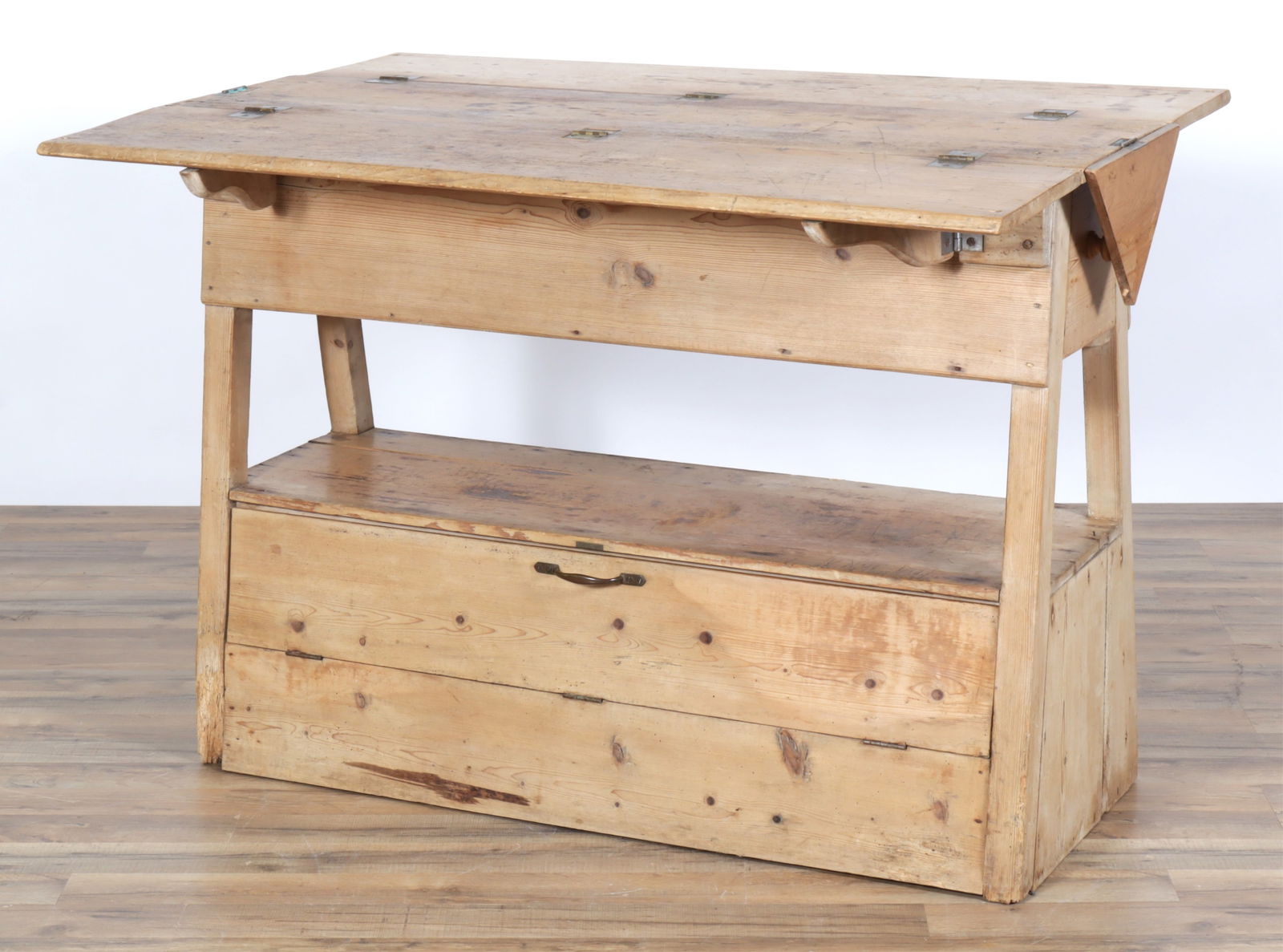 Knotty Pine Dropleaf Work Bench - 2