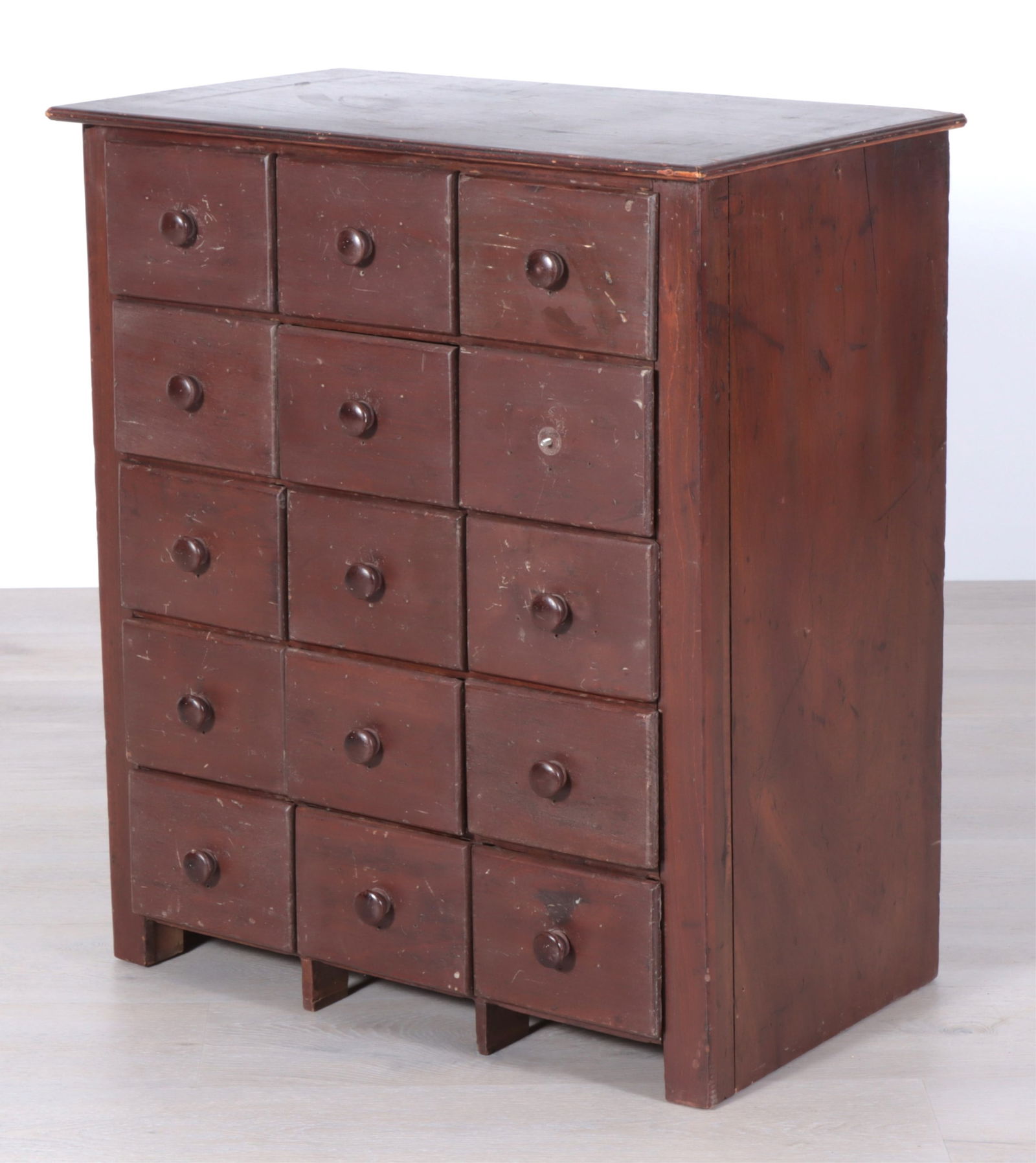 Brown Painted Apothecary Cupboard - 2