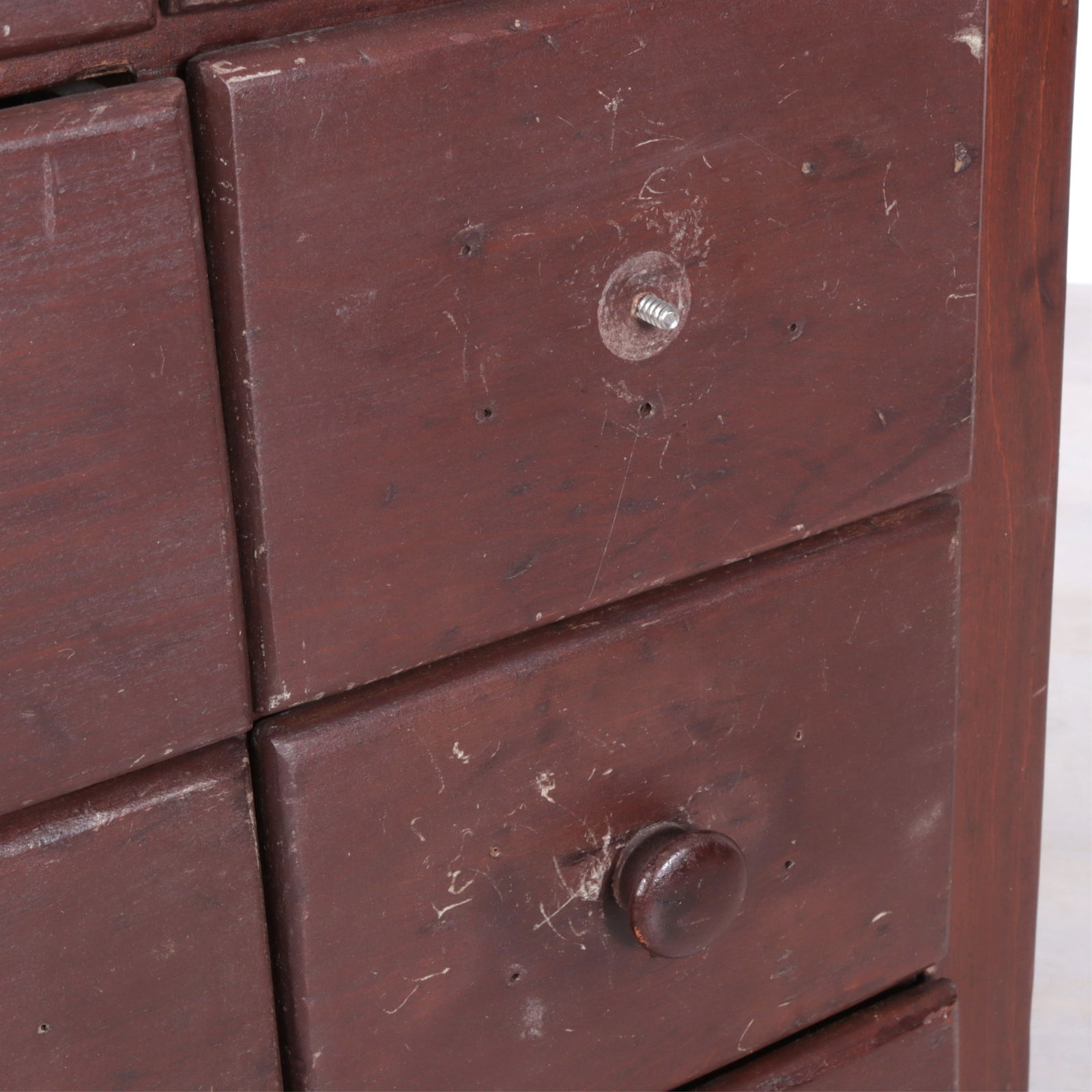 Brown Painted Apothecary Cupboard - 4