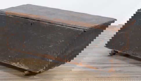 American Blue Blanket Chest