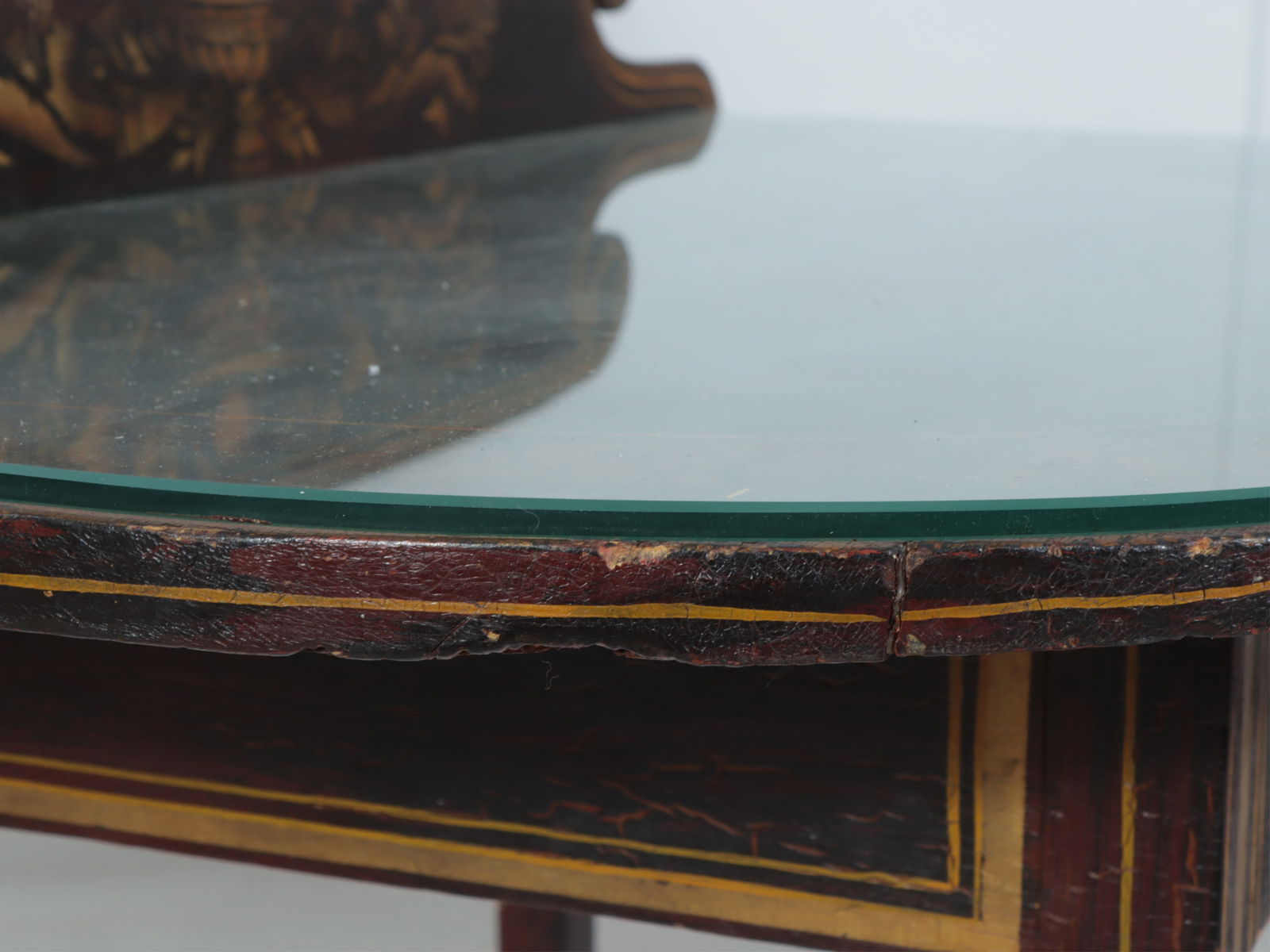 American Classical Stencil Side Table - 8