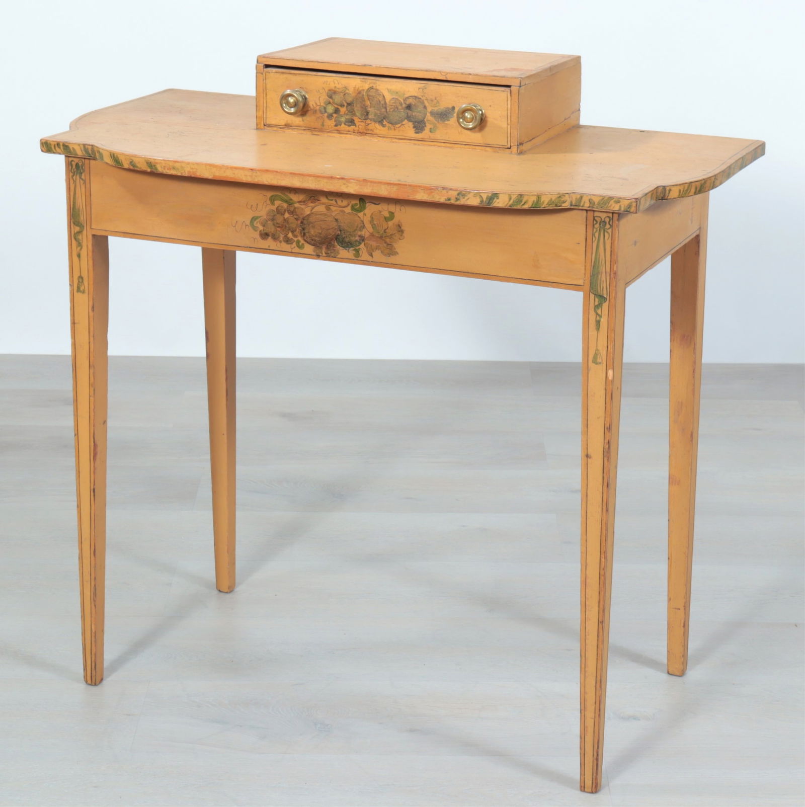 American Federal Yellow Painted Dressing Table (1 of 9)