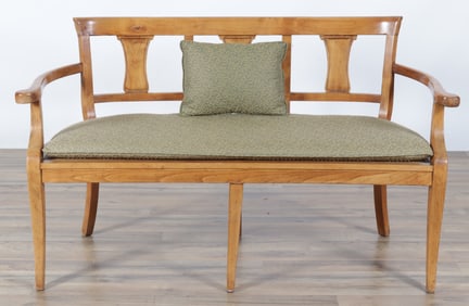 Regency Style Caned Bench
