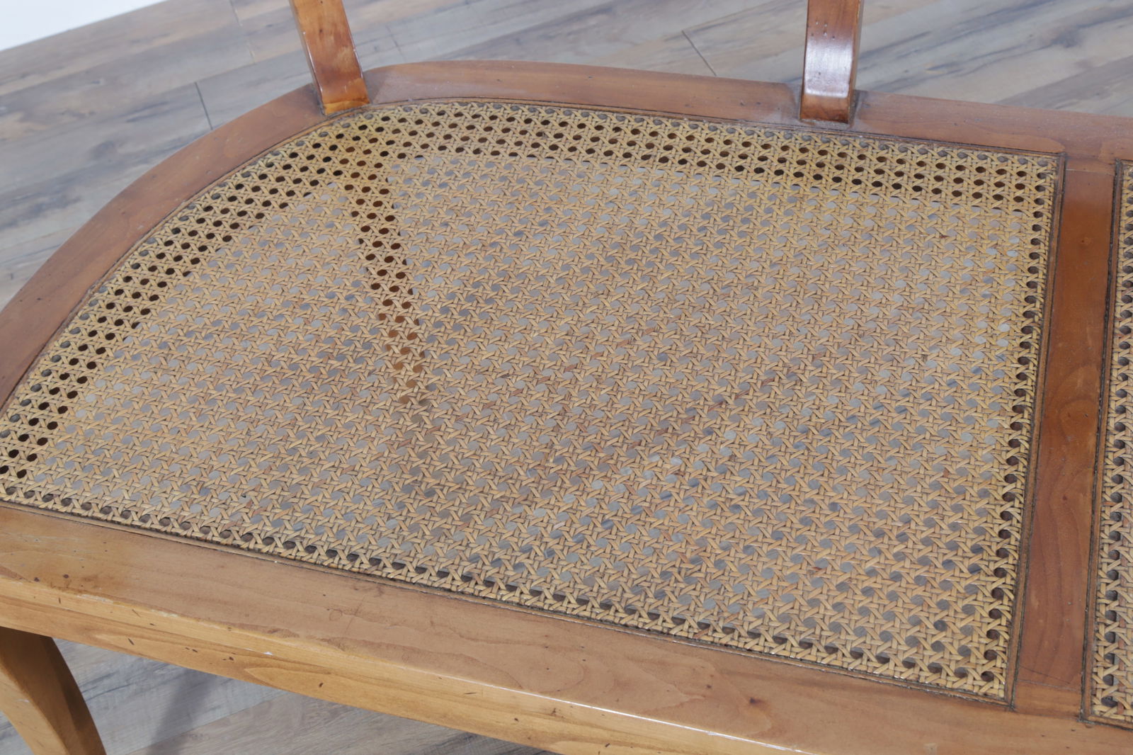 Regency Style Caned Bench - 4