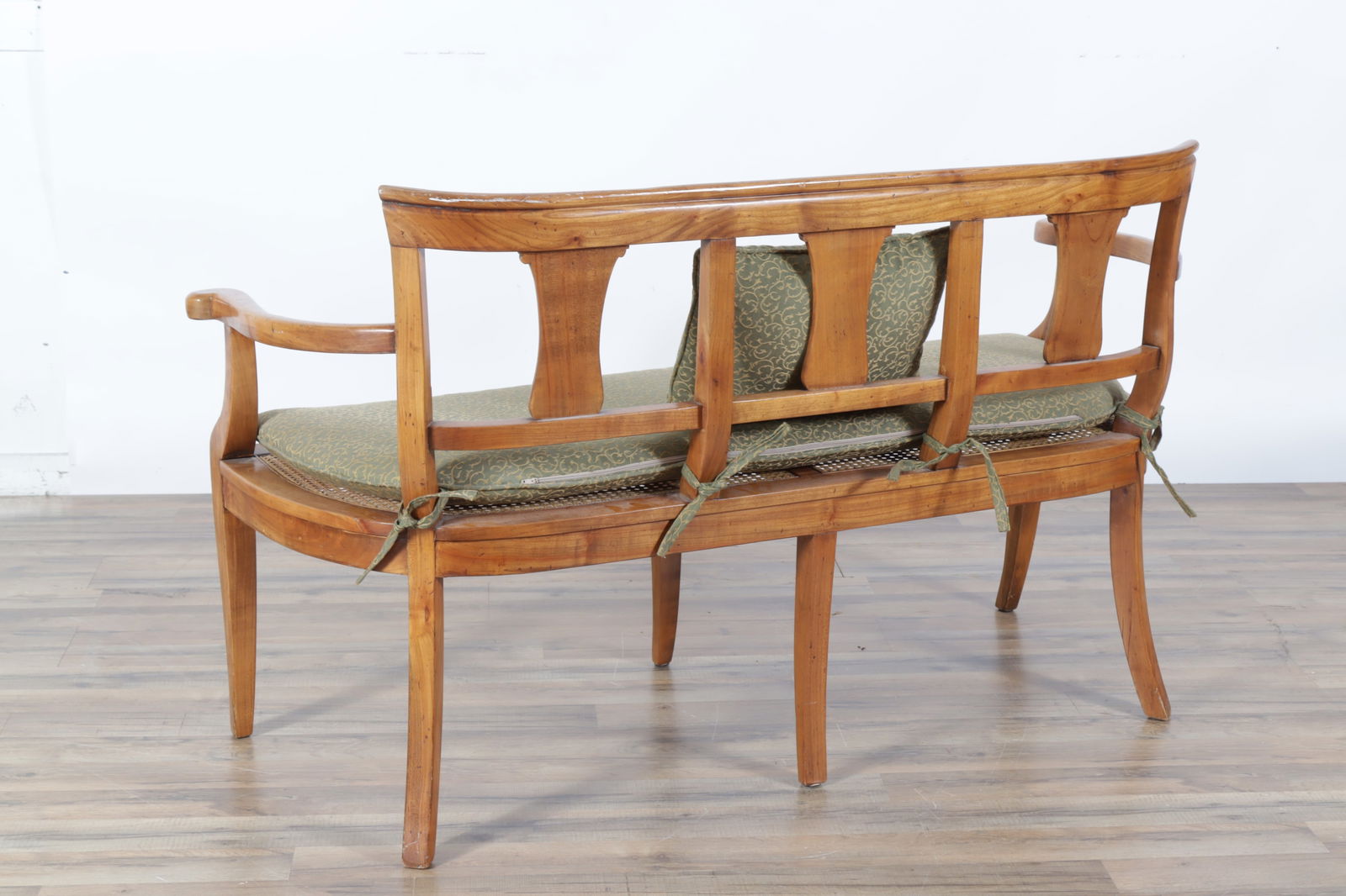 Regency Style Caned Bench - 6