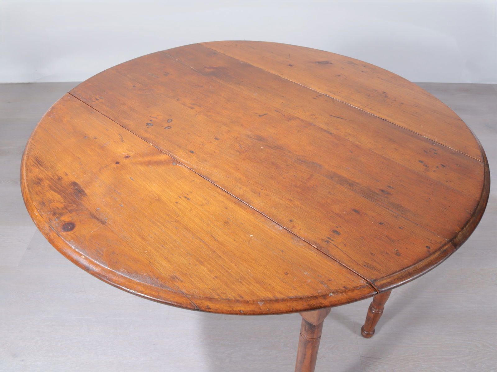 Antique Dropleaf Pine Table - 3