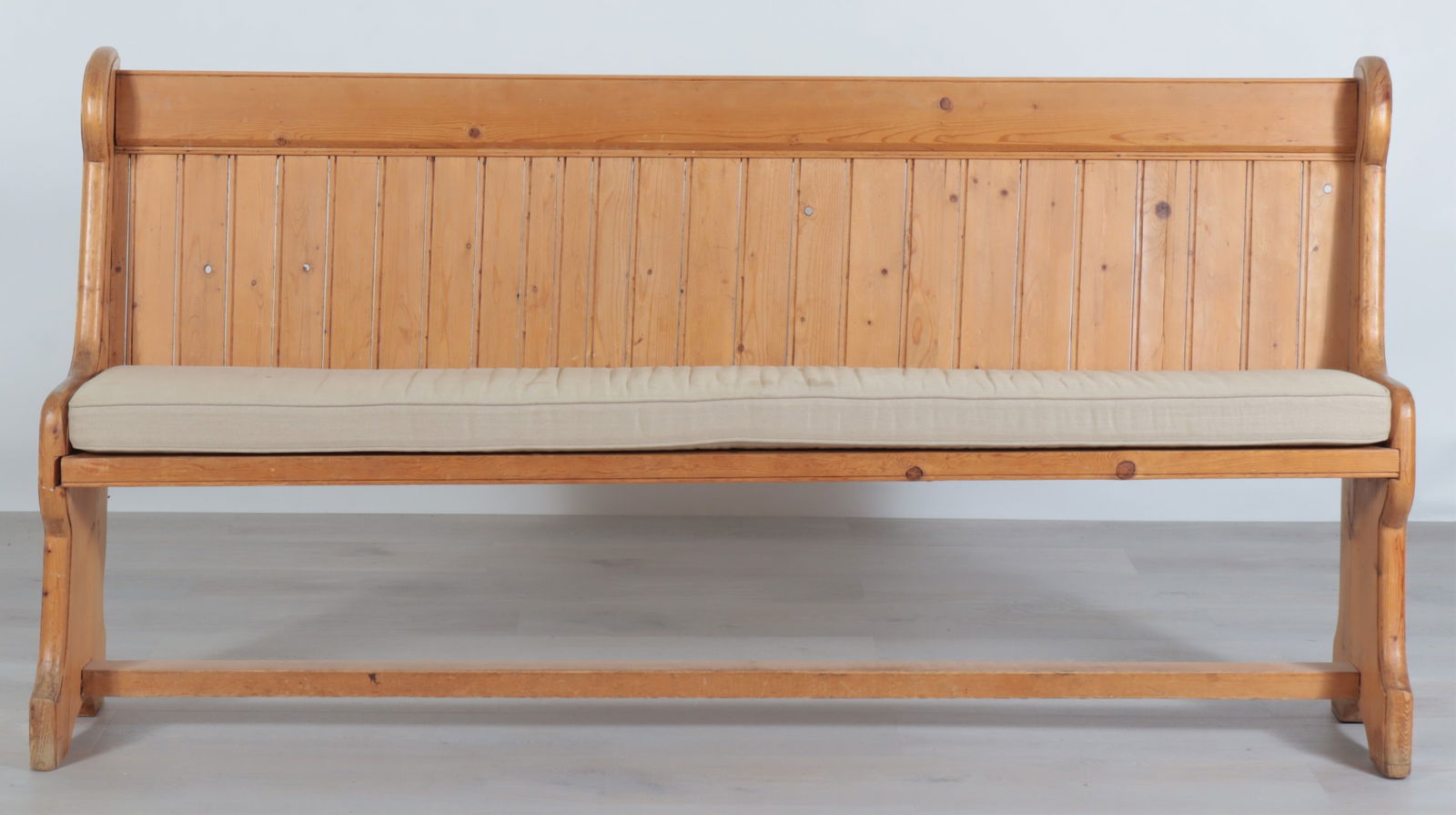 Country Pine Hall Settle - 2