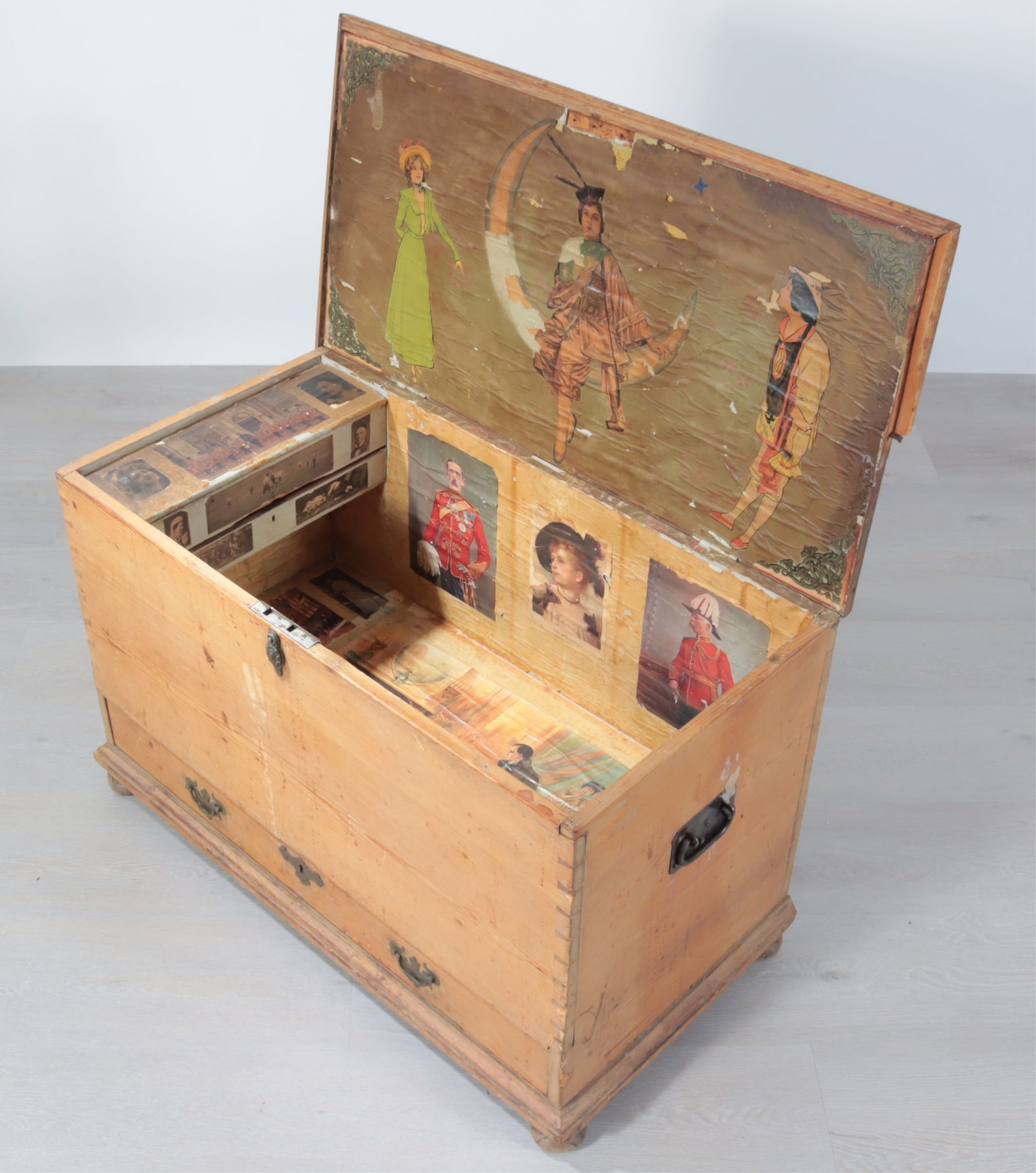 Country Pine Captain's Chest - 4