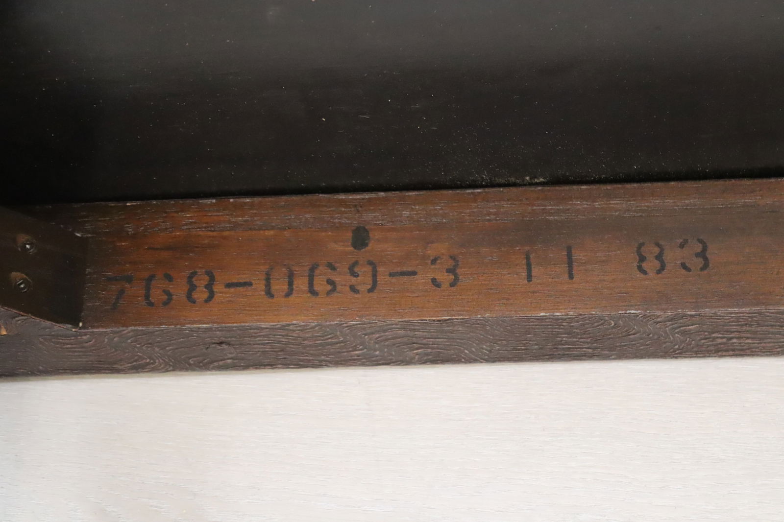 Chinese Style Faux Bois Textured Leather Low Table - 4