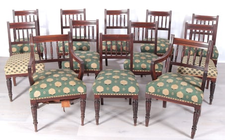 12 Aesthetic Movement Mahogany Dining Chairs