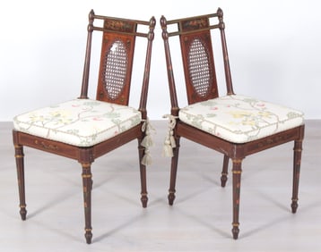 Pair of Edwardian Mahogany Side Chairs