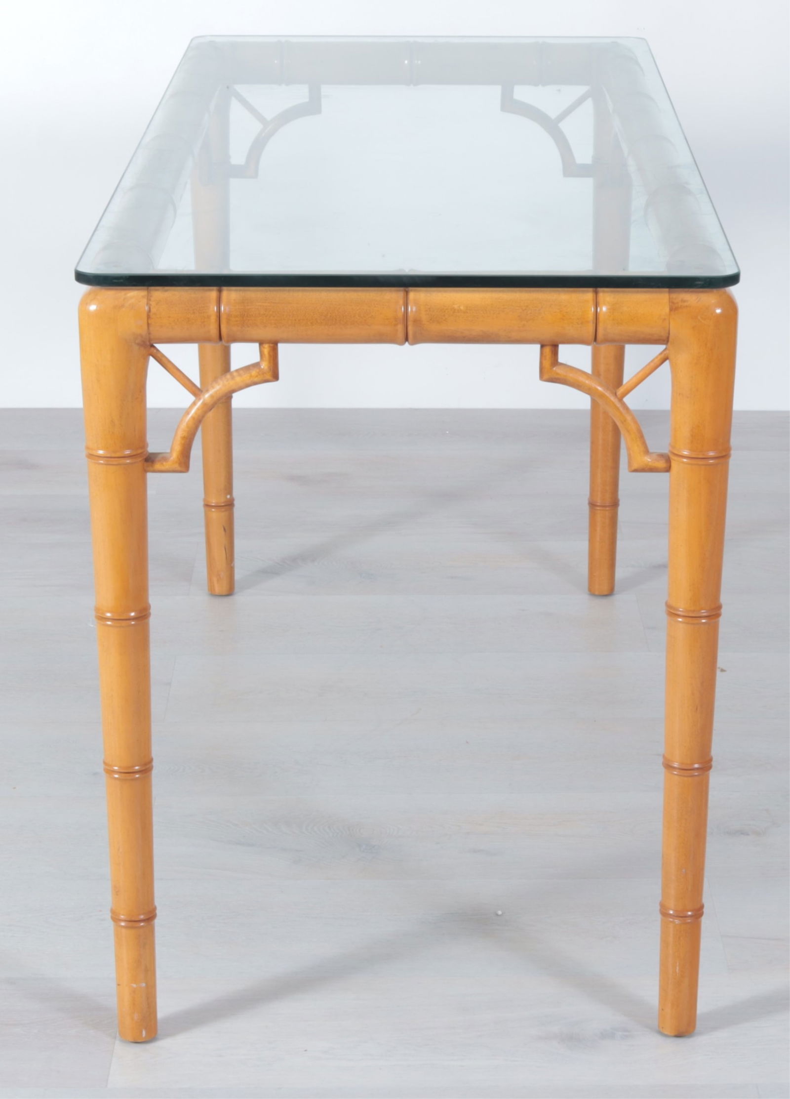 Faux Bamboo Cherry Parson's Table - 2