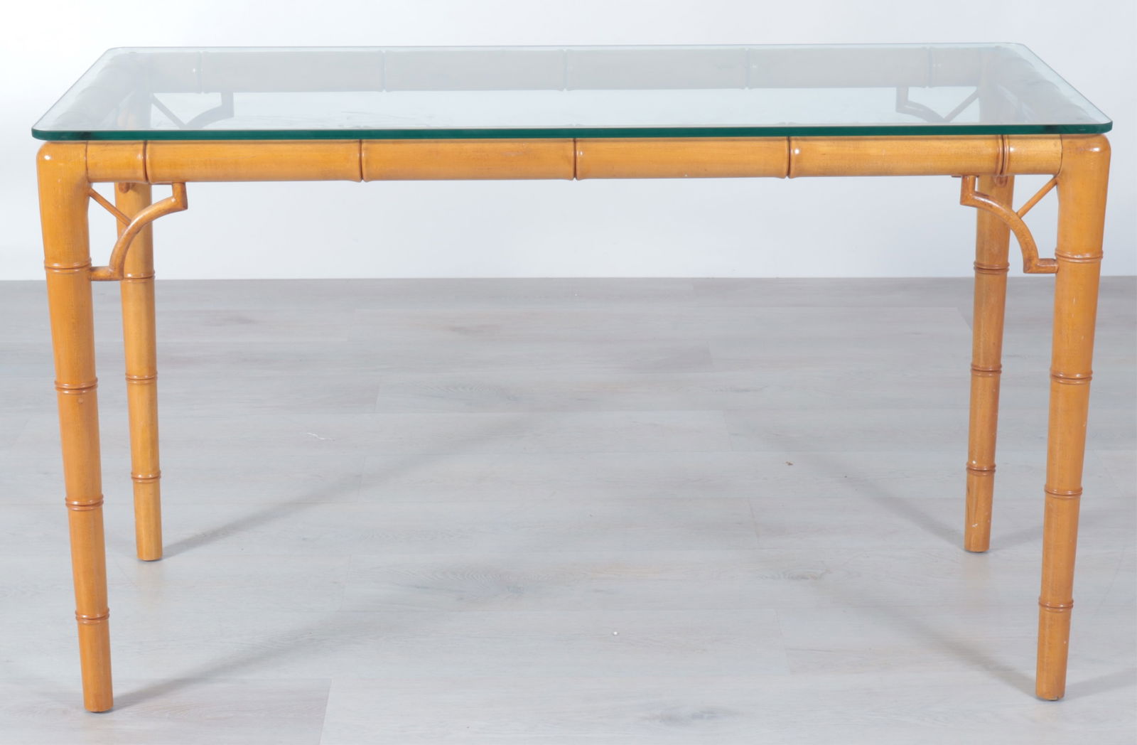 Faux Bamboo Cherry Parson's Table - 3