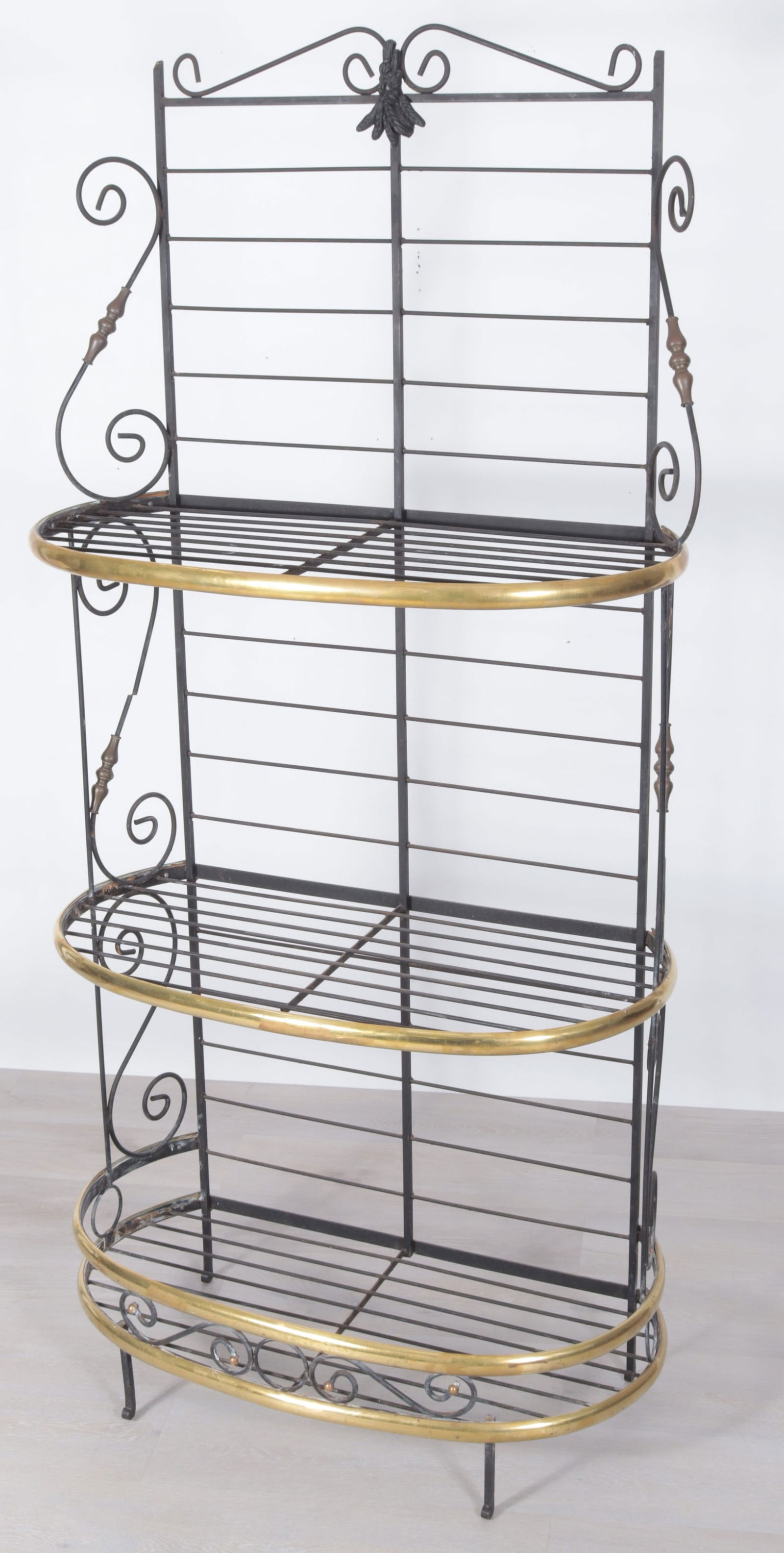 French Brass & Iron Bakers Rack (1 of 6)