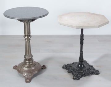Cast Iron Cafe and Bistro Pedestal Tables