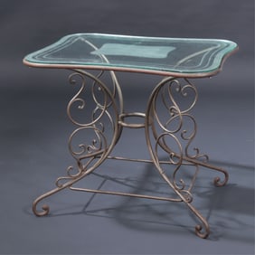 French Iron Salon Table