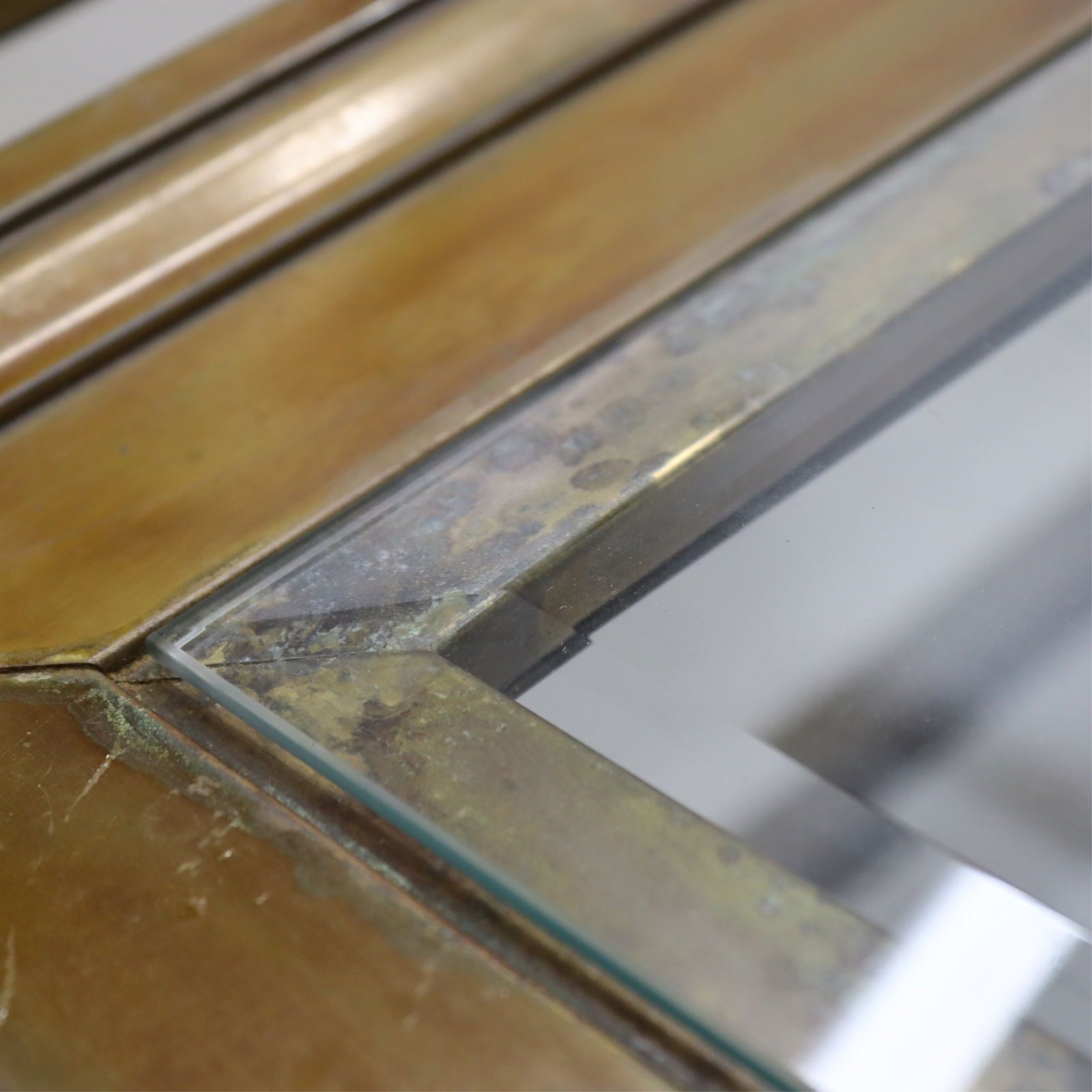 Pair Classical Style Brass Coffee Tables - 6