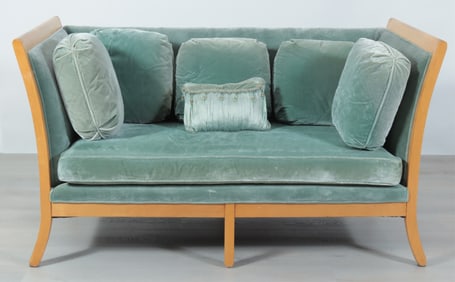 Biedermeier Style Maple Box Sofa Daybed