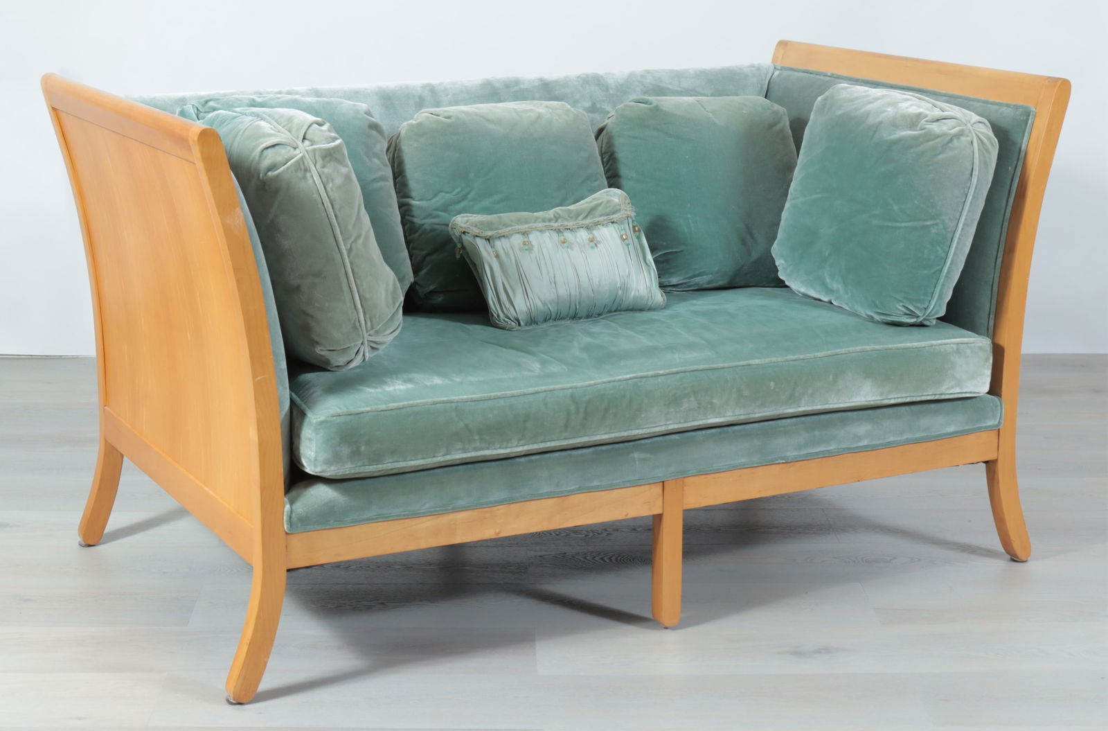 Biedermeier Style Maple Box Sofa Daybed - 2