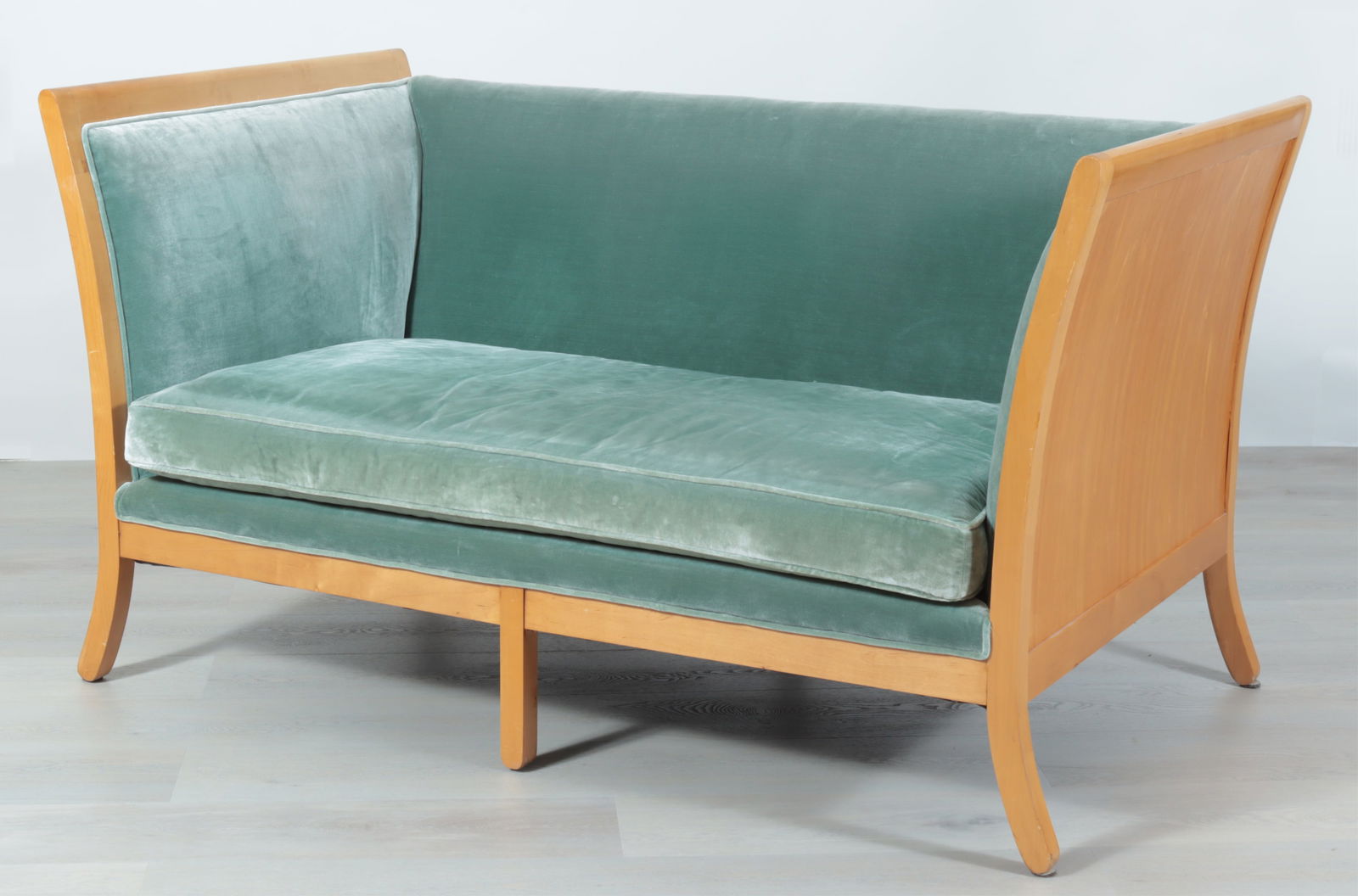 Biedermeier Style Maple Box Sofa Daybed - 3