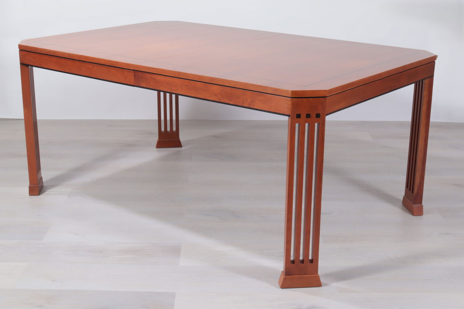 Stickley Arts Crafts Mahogany Dining Table: Stickley Arts & Crafts Style Mahogany Dining TableDimensions: 30" H x 68" L x 44" DProperty from the Estate of Mary C. Bailey