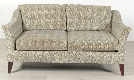 Stickley Leopard Suede Upholstered Sofa