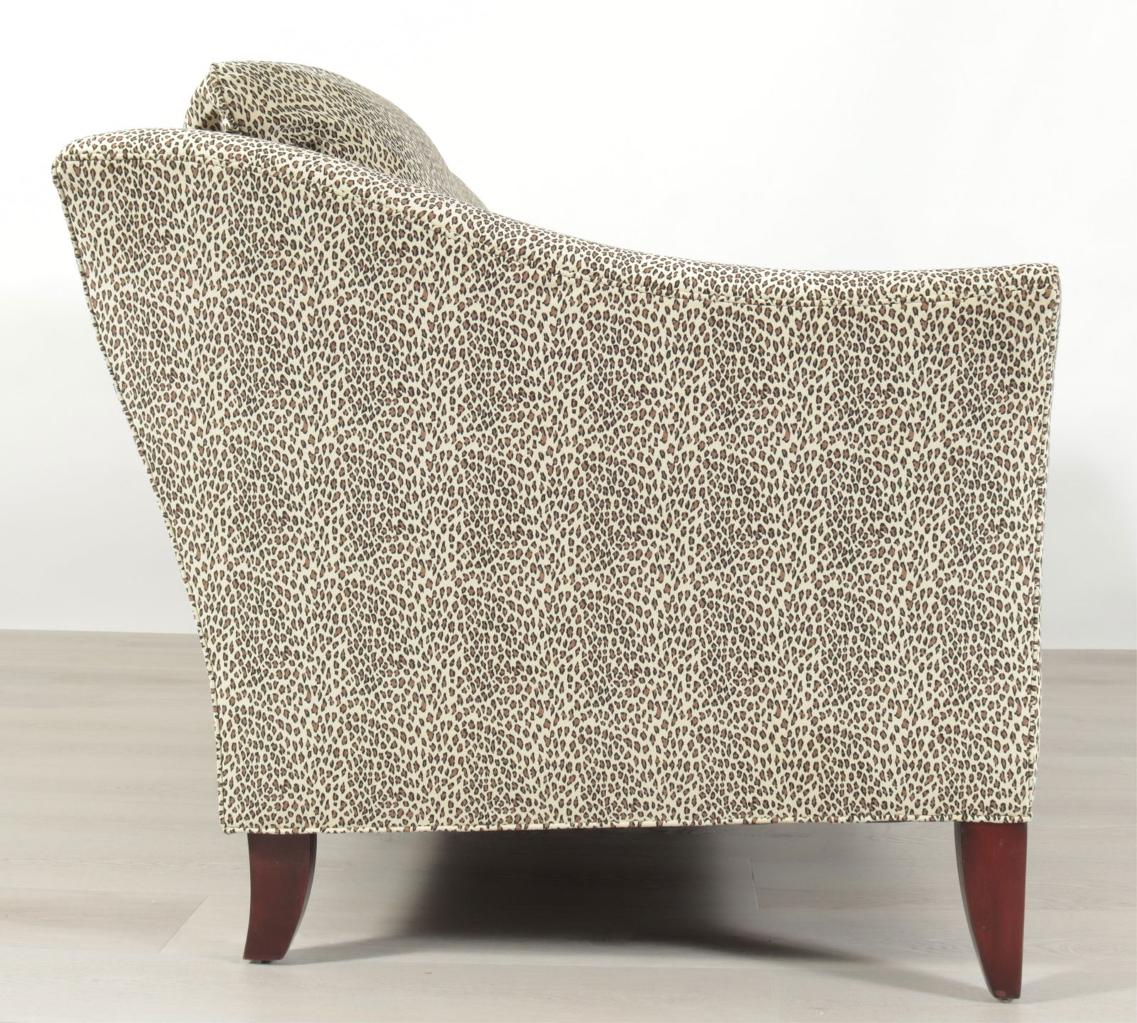 Stickley Leopard Suede Upholstered Sofa - 5
