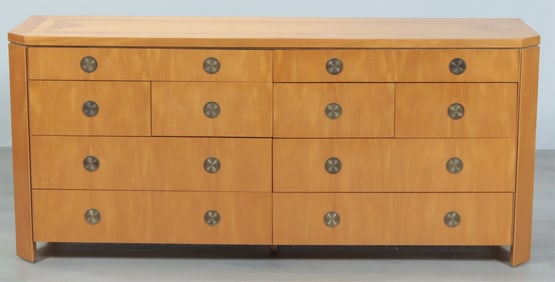 Baker Art Deco Style Mahogany Dresser