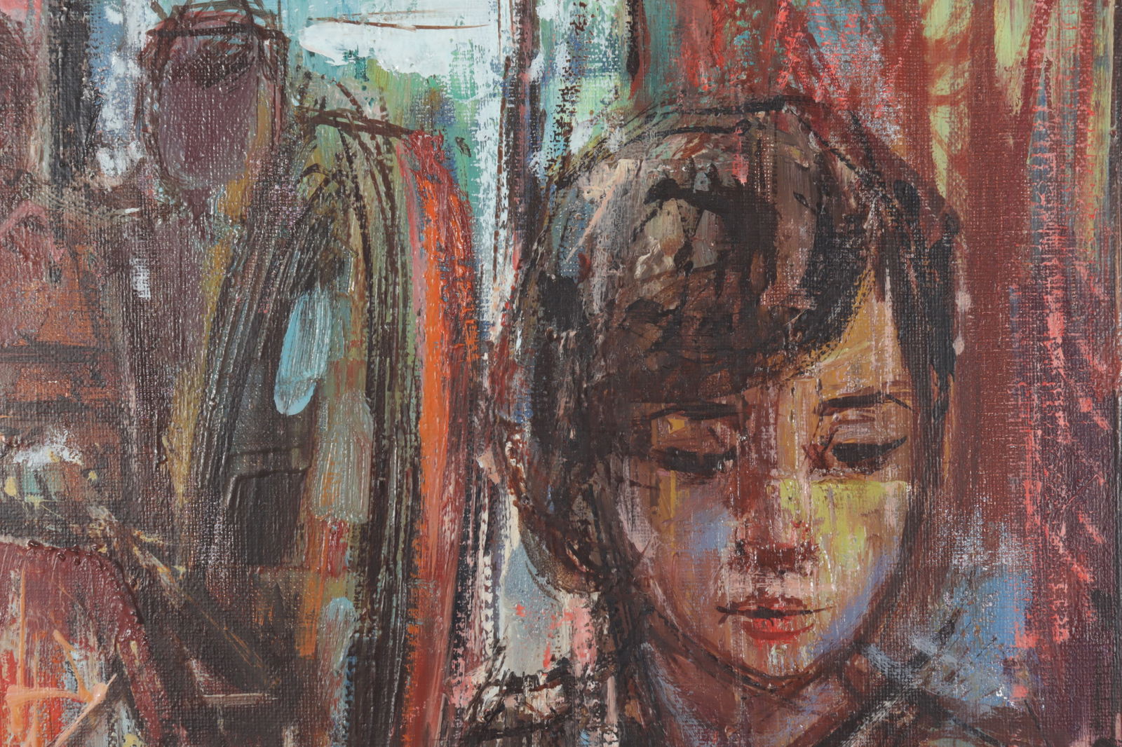 Pierre Diner - Two Figures O/C - 3