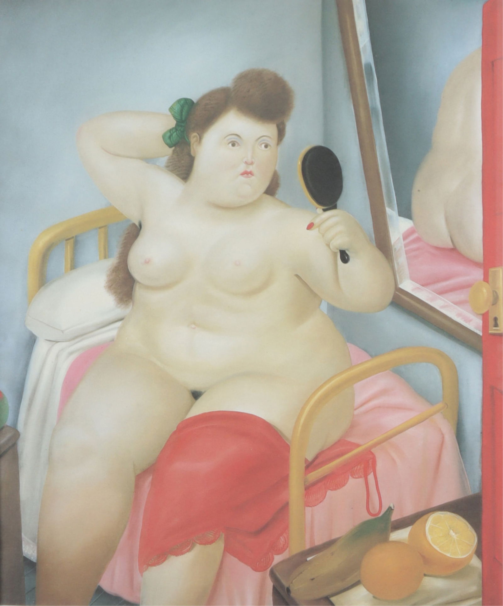 Fernando Botero - La Toillette - Litho - Signed: After Fernando Botero, Columbian, 1932- 2023, La Toilette, c.1983, pencil signed and numbered 146/200, offset lithograph, verso of sheet printed at the bottom: "Title: La Toilette Date:1982, Medium: