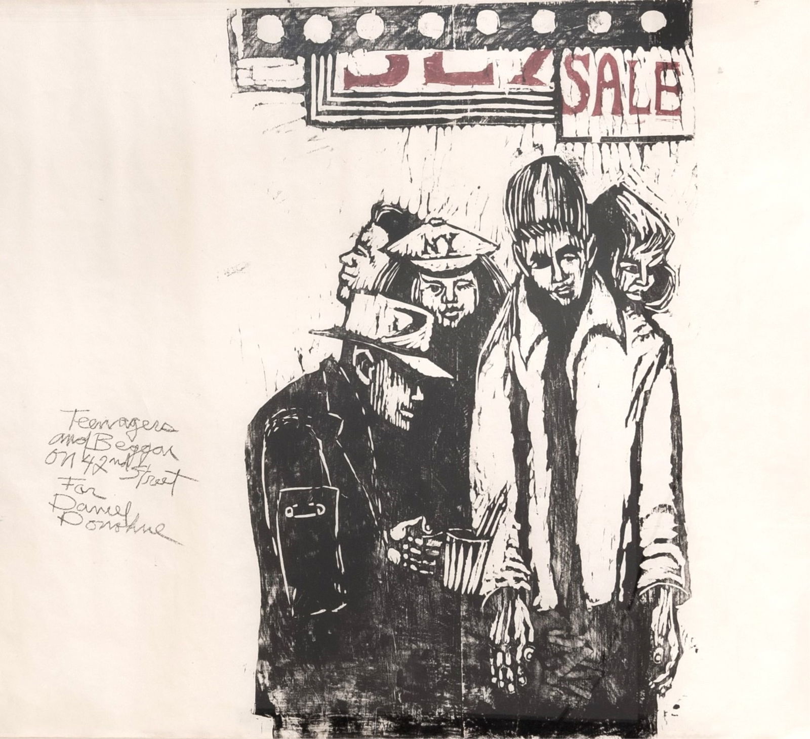 Robert Smithson - Untitled - Woodcut - 2