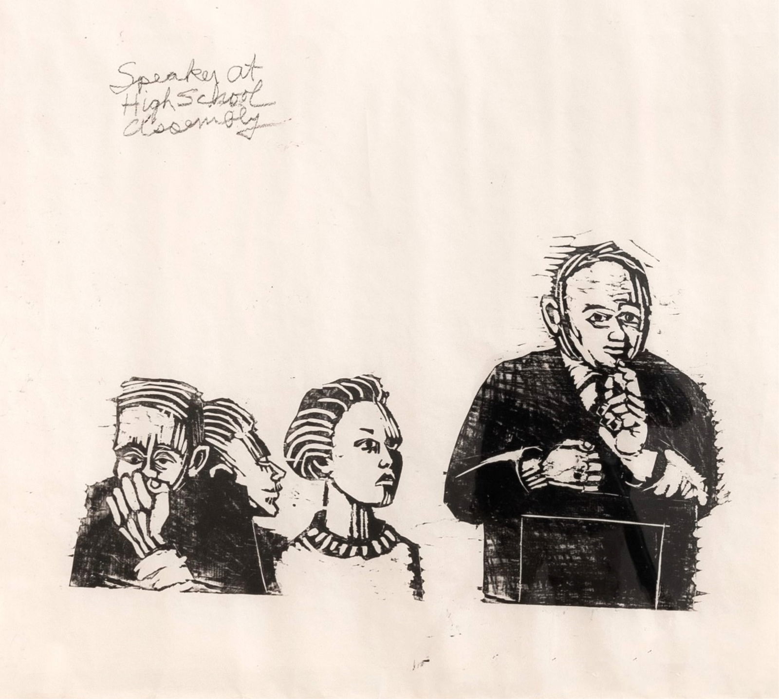 Robert Smithson - Untitled - Woodcut - 3