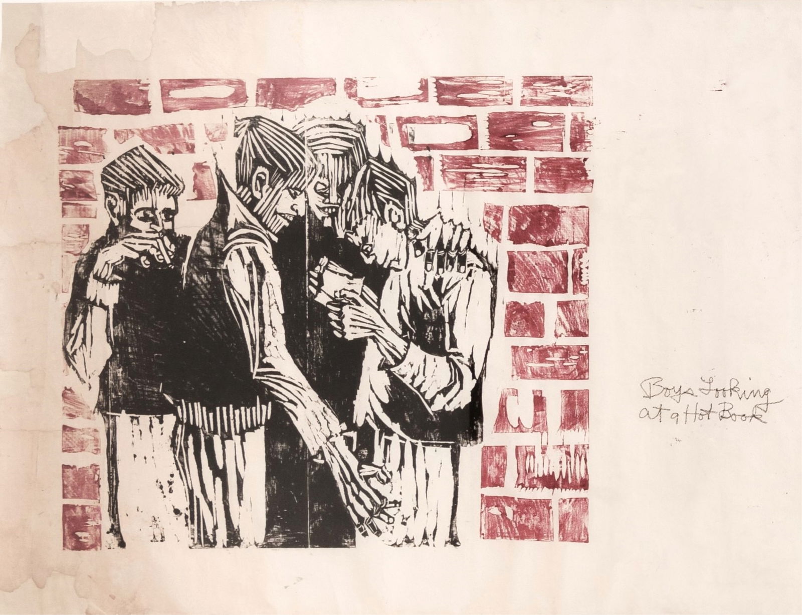 Robert Smithson - Untitled - Woodcut - 4