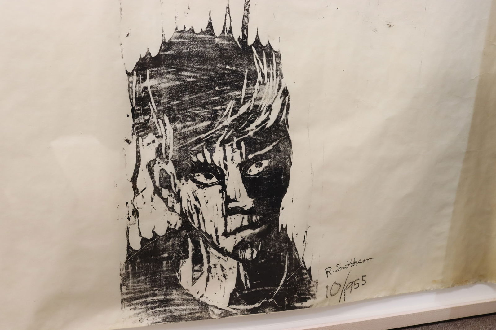 Robert Smithson - Untitled - Woodcut - 7