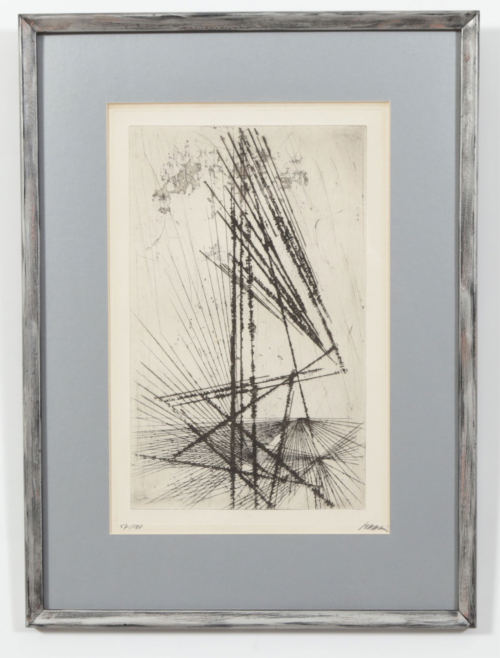 Volkmar Hasse - Brutalist Abstract, Etching - 2