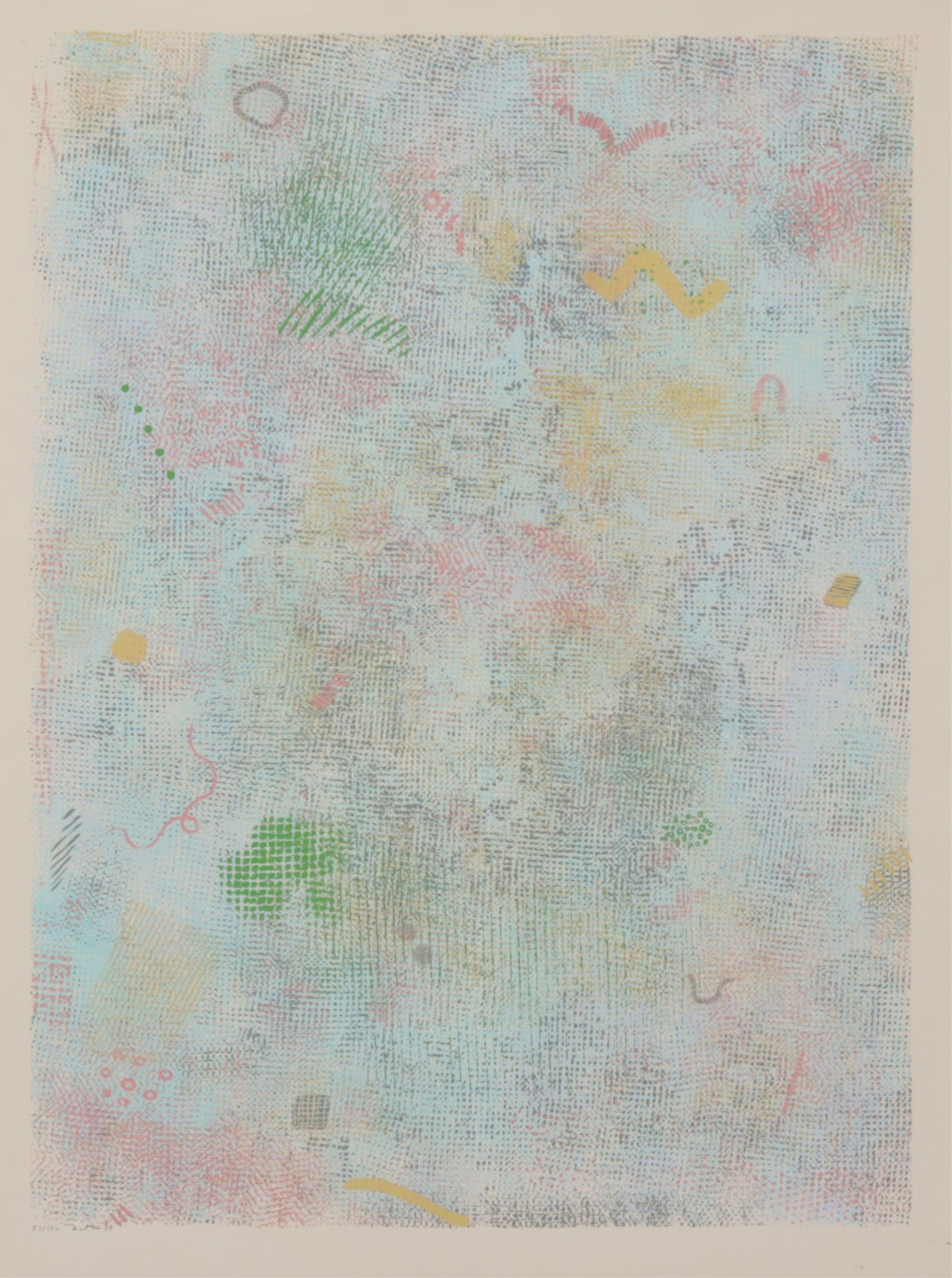 Robert Natkin - Intimate Lighting Blue Screenprint (1 of 6)