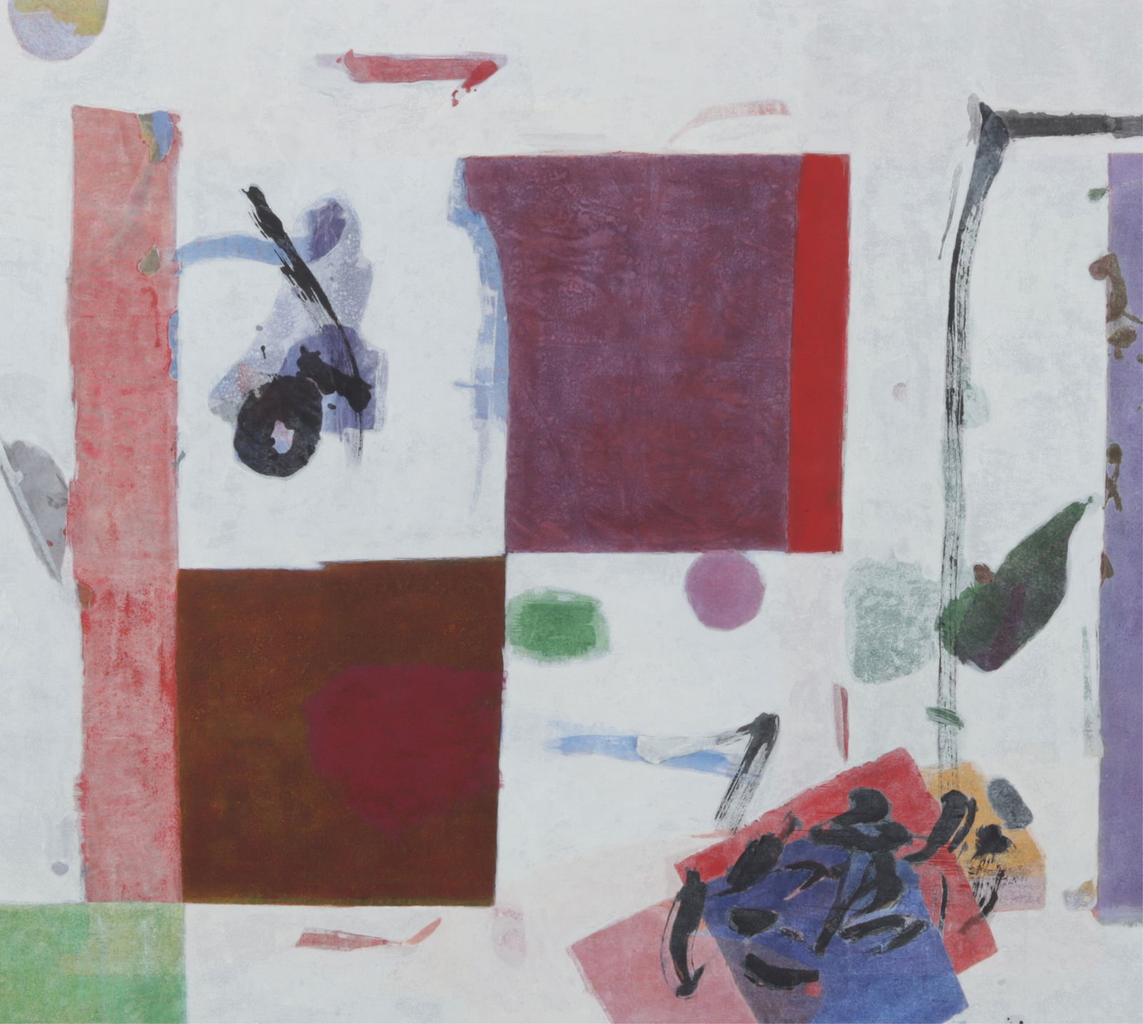 Tsugio Hattori - Ichimatsu, A/C: Tsugio Hattori (Japanese, 1951-1998) Ichimatsu, acrylic on canvas, signed T. Hattori lower left. Labeled verso. Dimensions: 58" x 64" Framed 59" x 65" 