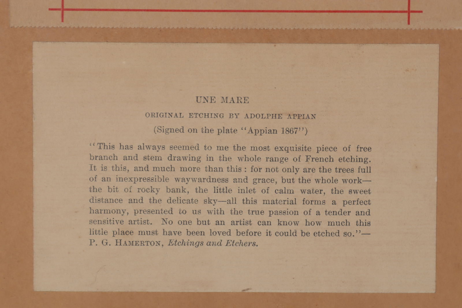 Adolphe Appian - Une Mare, Etching, 19th C - 7