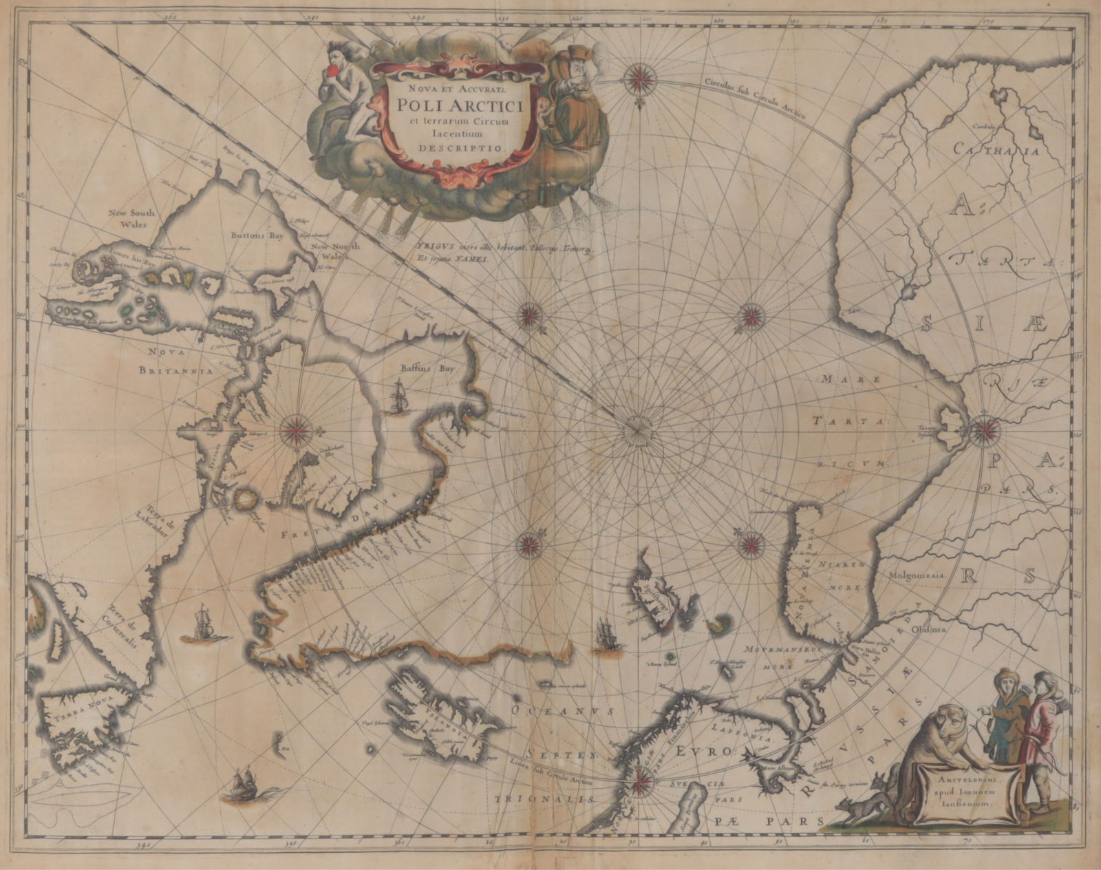 Johannes Janssonins - Poli Arctici/North Pole Map (1 of 12)