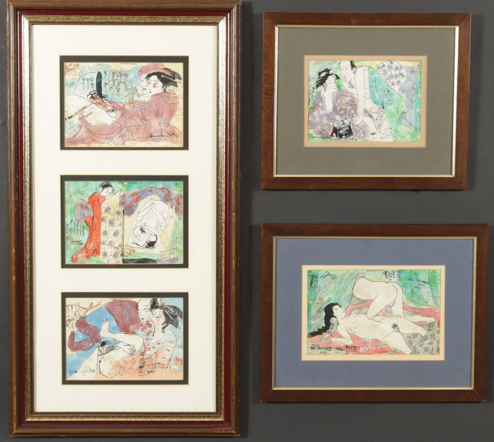 After Utamaro - Poem of the Pillow - W/C (1 of 18)