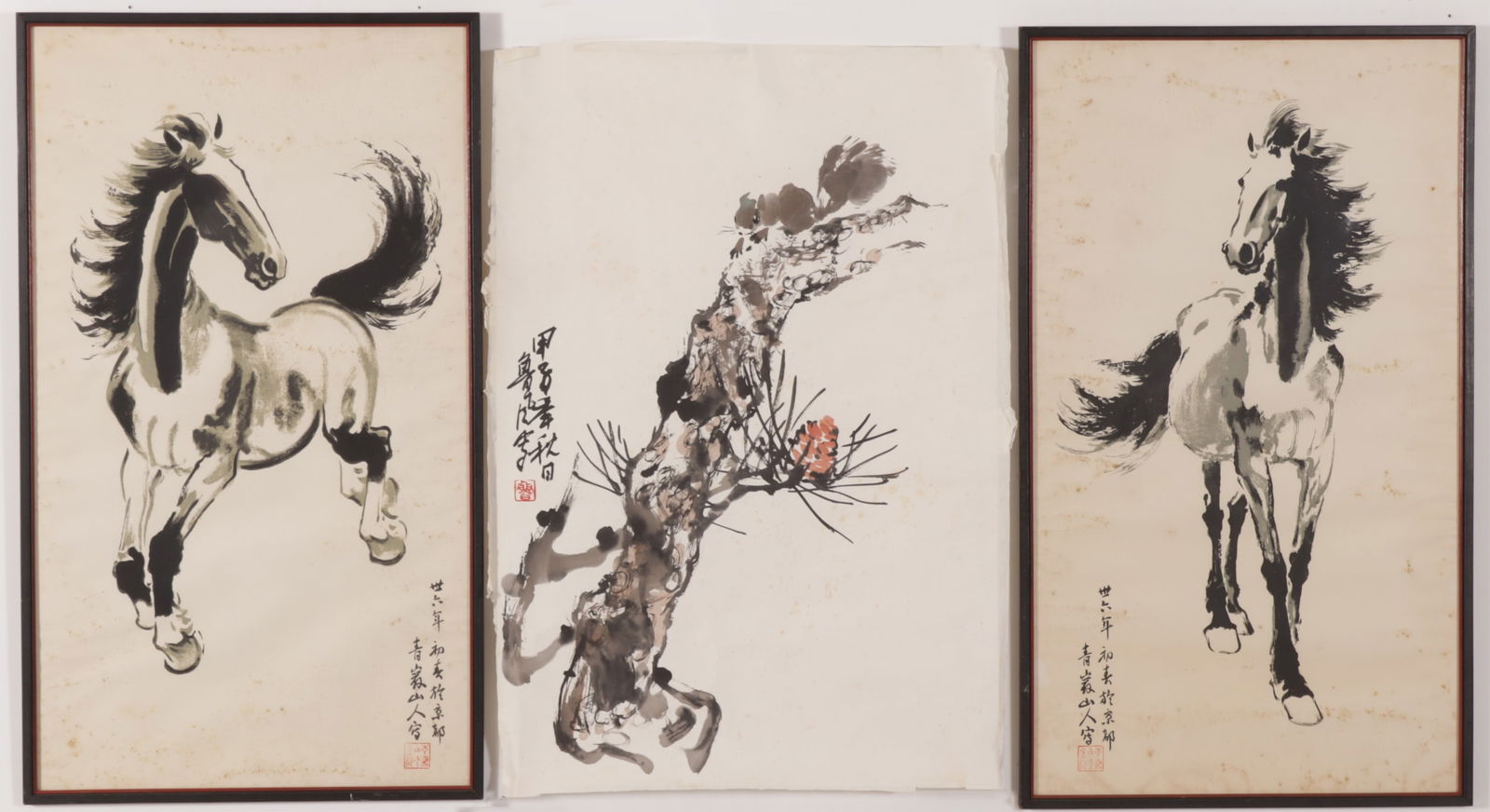 Manner of Xu Beihong - Cheng Haw-Chein Ink Drawing (1 of 13)