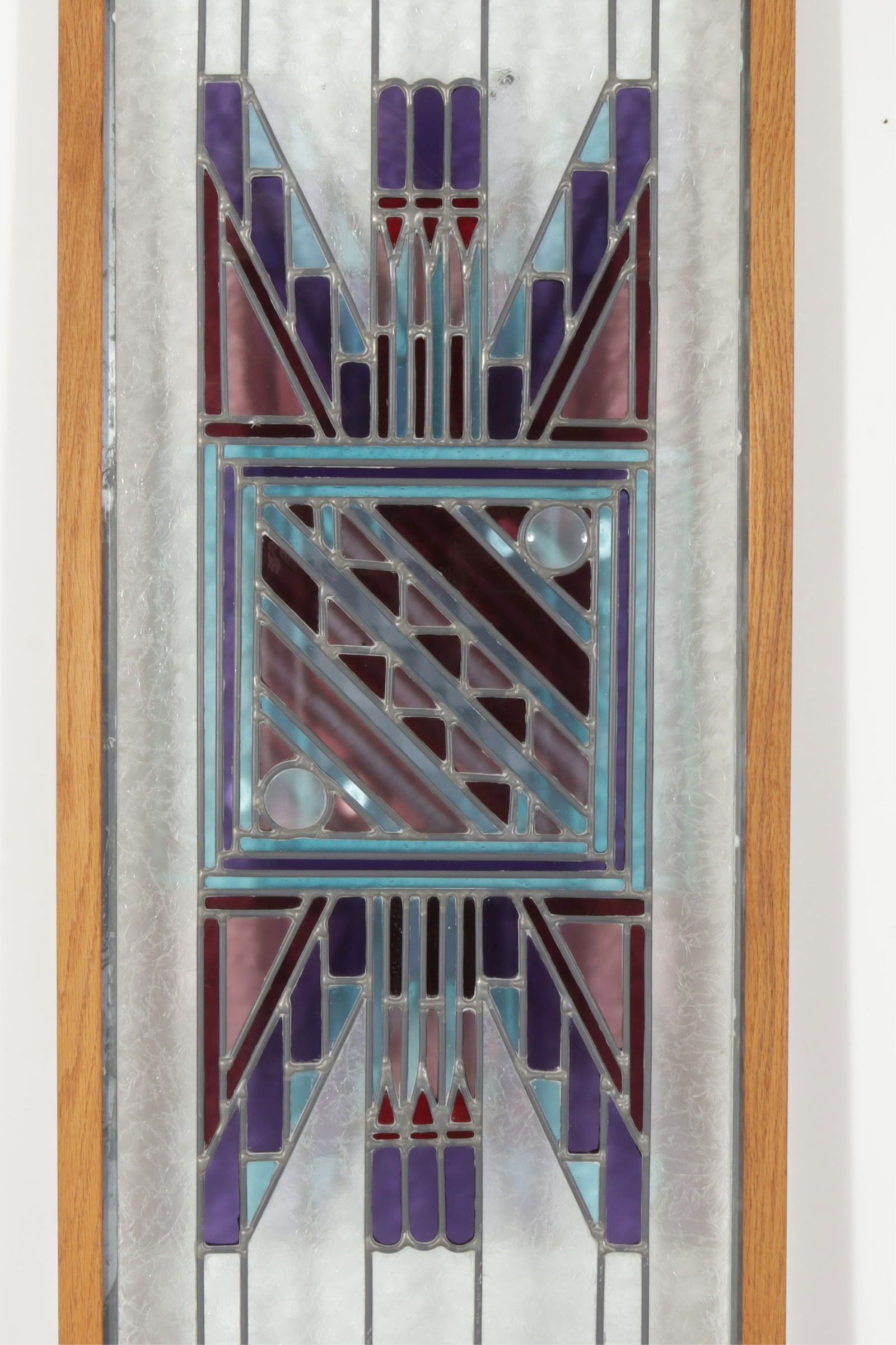 Frank Lloyd Wright Style Stained Glass Panel - 3