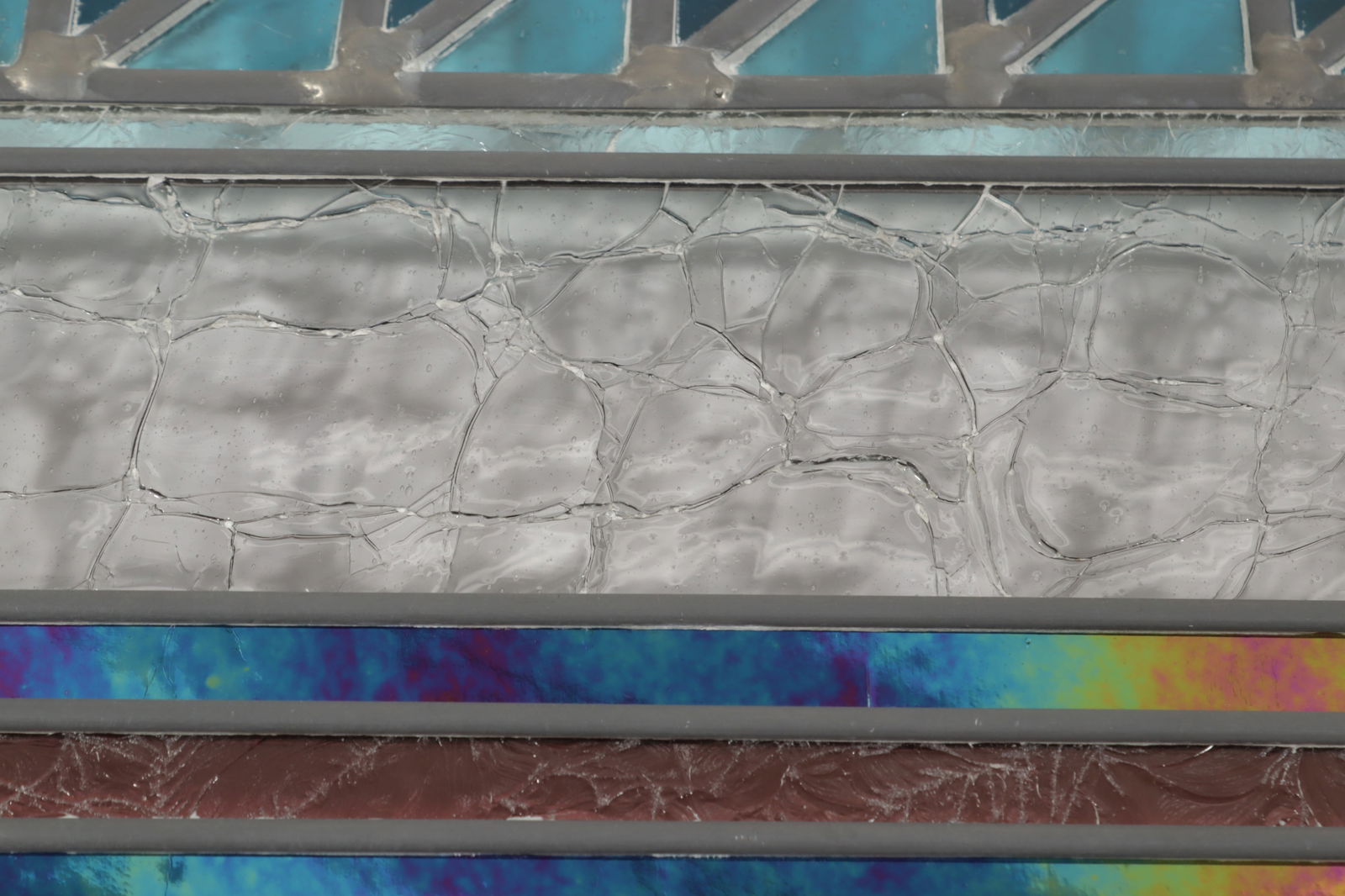 Frank Lloyd Wright Style Stained Glass Panel - 5