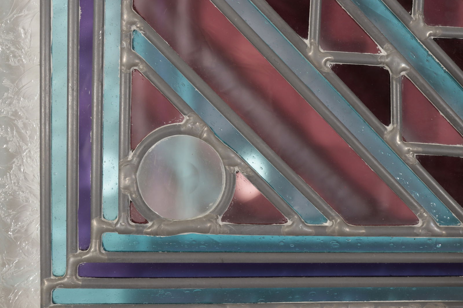 Frank Lloyd Wright Style Stained Glass Panel - 6