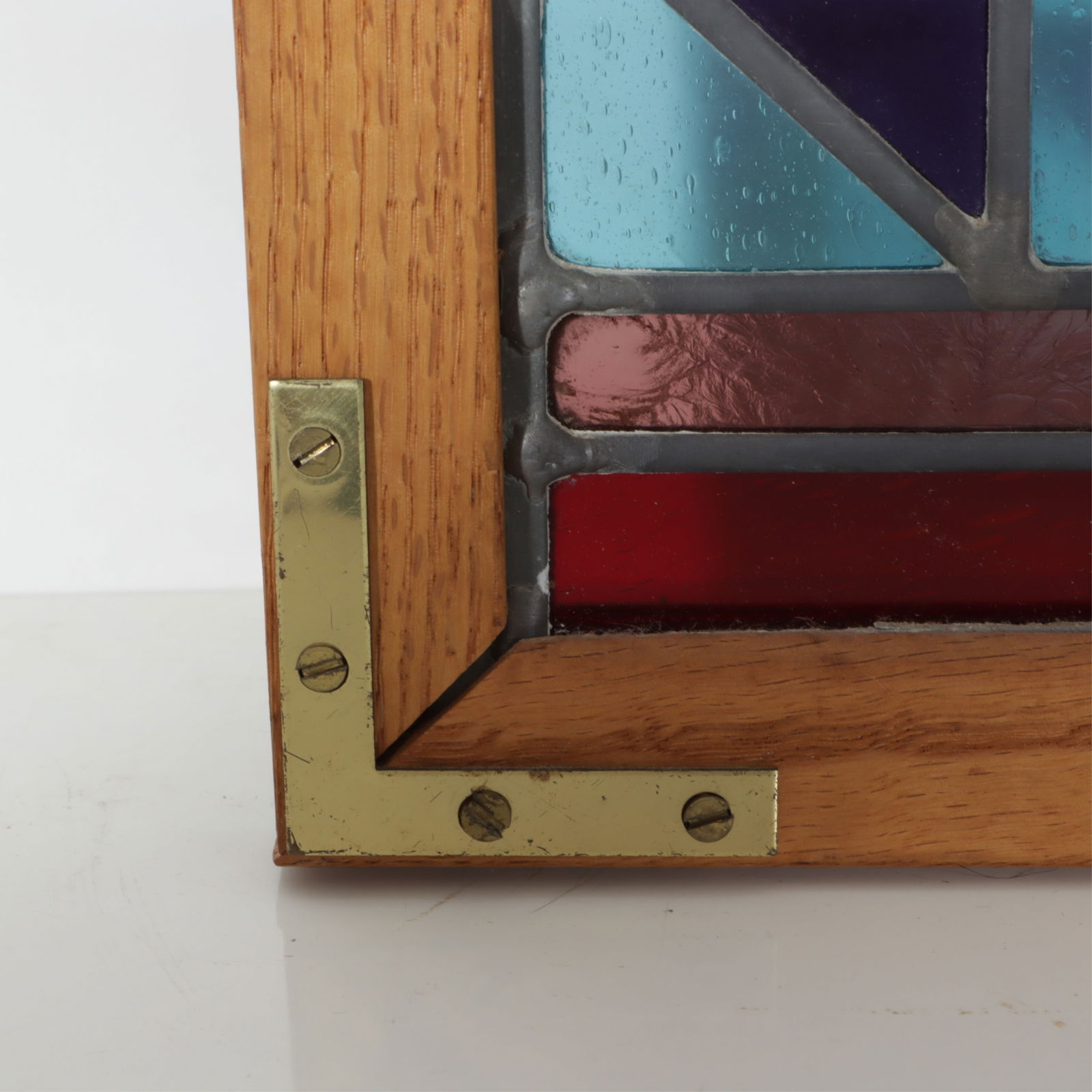 Frank Lloyd Wright Style Stained Glass Panel - 8