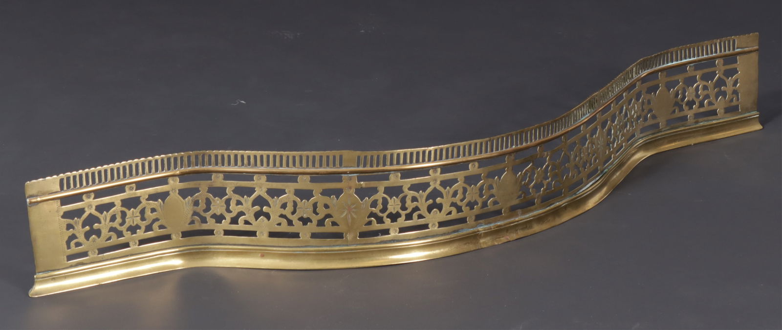 George III Brass Fire Fender, 18th C. (1 of 6)